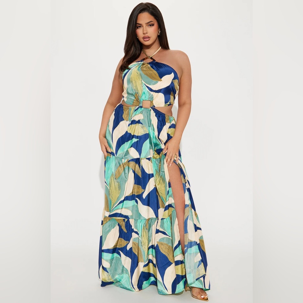 Beach Talking Satin Maxi